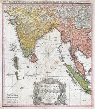 Picture of MAP OF INDIA, 1748