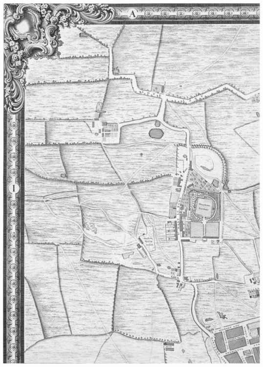 Picture of ROQUE SECTIONAL MAP OF LONDON 1748