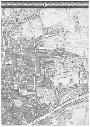 Picture of ROQUE SECTIONAL MAP OF LONDON 1748