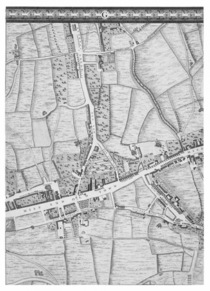 Picture of ROQUE SECTIONAL MAP OF LONDON 1748