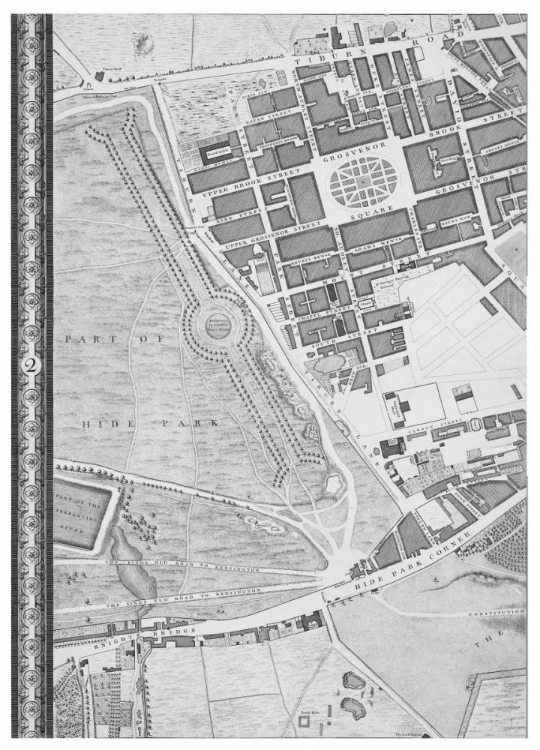 Picture of ROQUE SECTIONAL MAP OF LONDON 1748