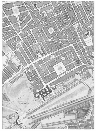 Picture of ROQUE SECTIONAL MAP OF LONDON 1748