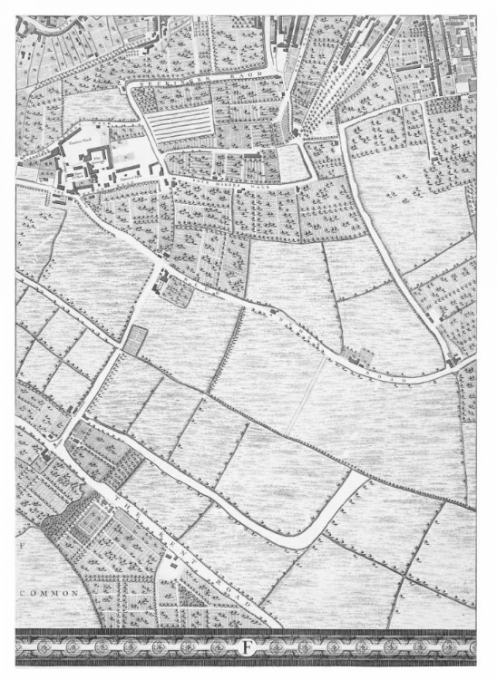 Picture of ROQUE SECTIONAL MAP OF LONDON 1748