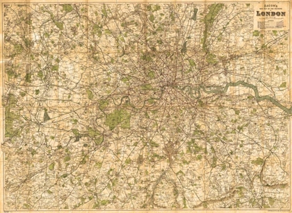 Picture of MAP OF LONDON, 1902