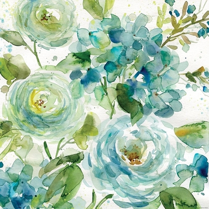 Picture of HAZ06 COOL WATERCOLOR FLORAL