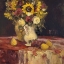 Picture of SUNFLOWERS AND WINE
