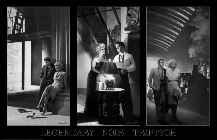 Picture of LEGENDARY NOIR TRIPTYCH W BORDER