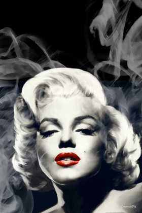 Picture of RED LIPS MARILYN IN SMOKE