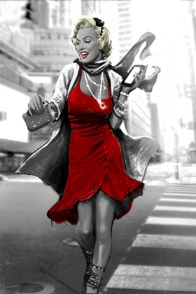 Picture of MARILYN IN THE CITY RED DRESS