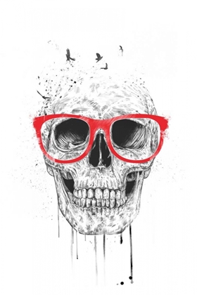 Picture of SKULL WITH RED GLASSES