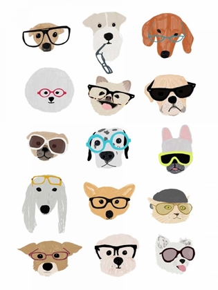 Picture of DOGS WITH GLASSES