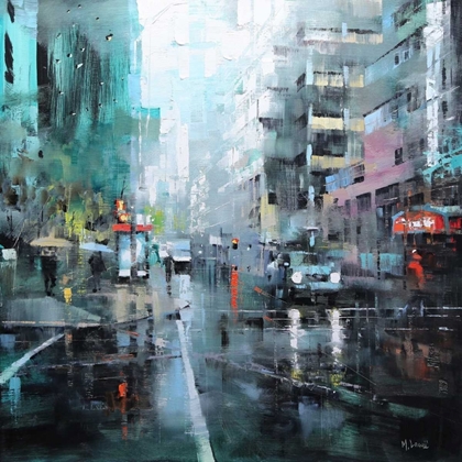 Picture of MONTREAL TURQUOISE RAIN