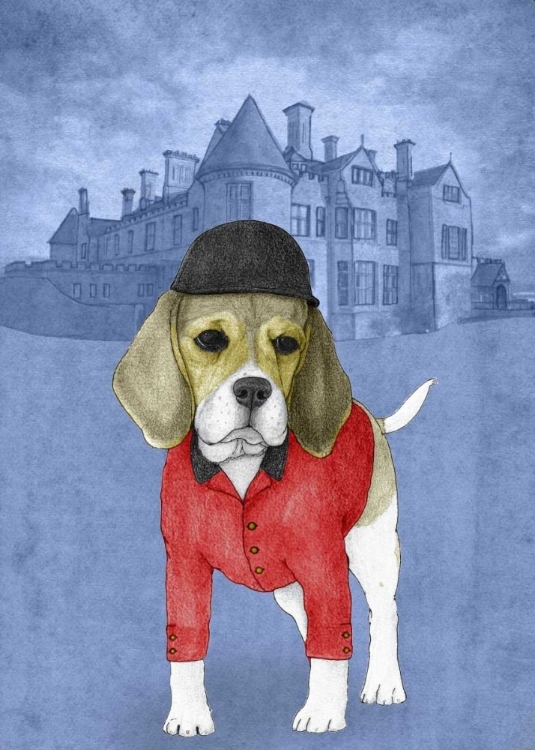 Picture of BEAGLE WITH BEAULIEU PALACE