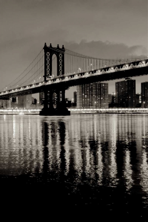 Picture of MANHATTAN BRIDGE AT NIGHT