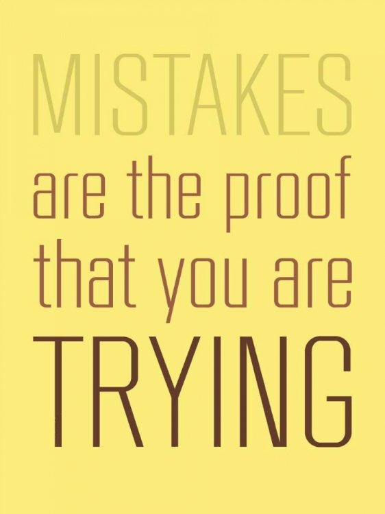 Picture of MISTAKES ARE THE PROOF