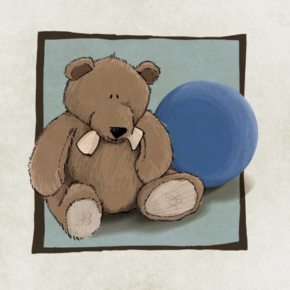 Picture of TEDDY BEAR AND BALL