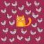 Picture of CAT AMONGST THE PIGEONS