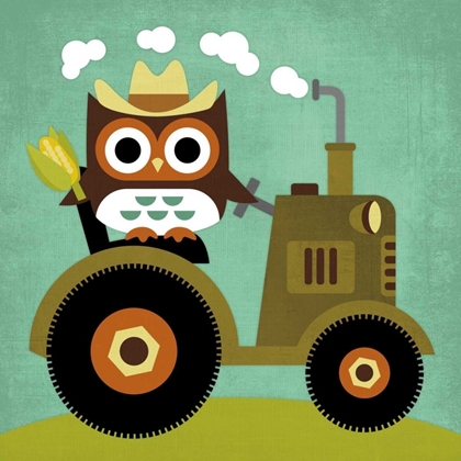 Picture of OWL ON TRACTOR