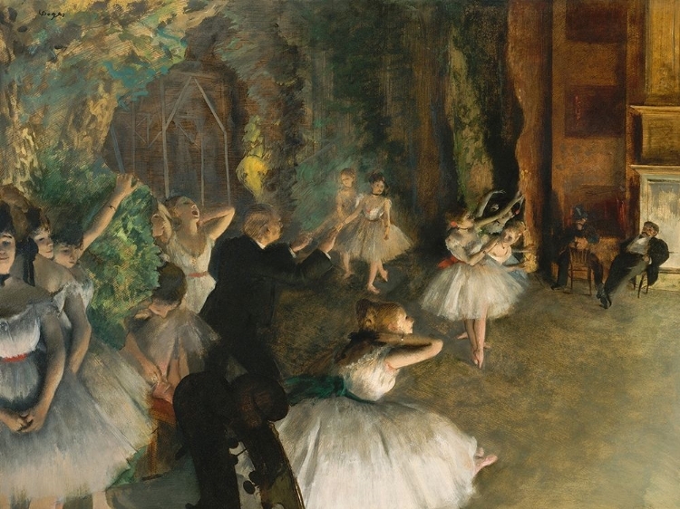 Picture of THE REHEARSAL OF THE BALLET ONSTAGE