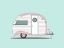 Picture of PINK STRIPE TEARDROP