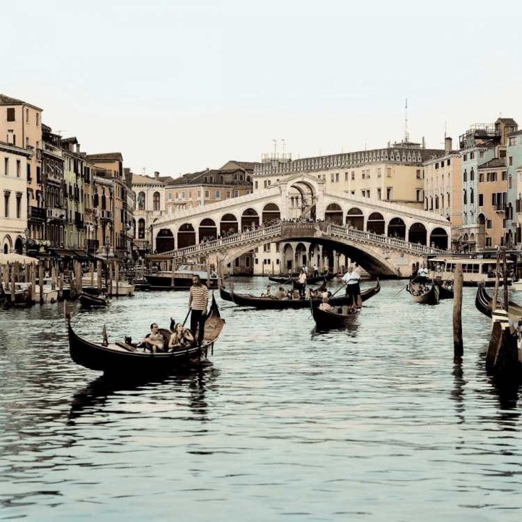 Picture of PONTE RIALTO CON GONDOLAS