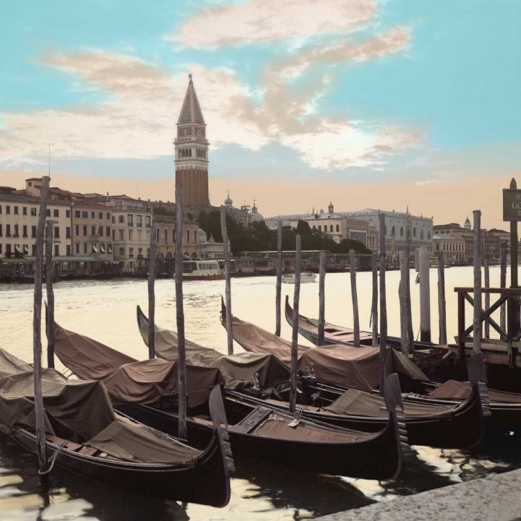 Picture of CAMPANILE VISTA WITH GONDOLAS - 1