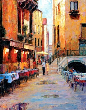 Picture of STREET CAFE AFTER RAIN