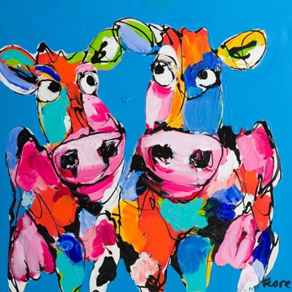 Picture of COLOURFUL ART COWS