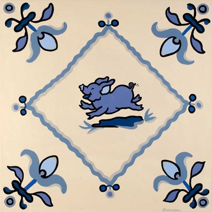 Picture of DELFT BLUE PIGS II