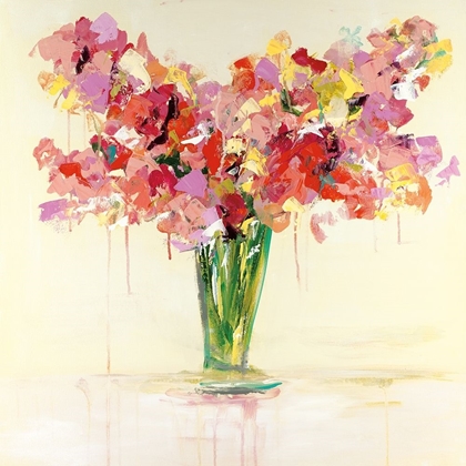 Picture of VASE OF RED AND PINK