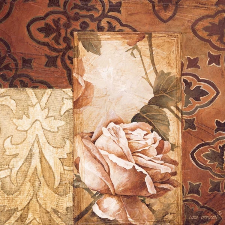 Picture of LINEN ROSES I