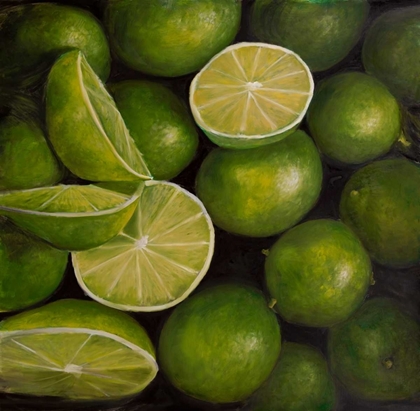 Picture of BASKET OF LIMES FRUIT