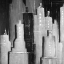 Picture of ABSTRACT CITYSCAPE BLACK AND WHITE