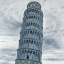 Picture of OUTLINE OF TOWER OF PISA IN ITALY
