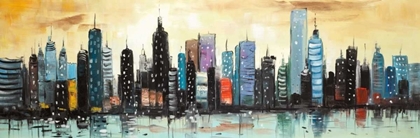 Picture of SKYLINE ON ABSTRACT CITYSCAPE