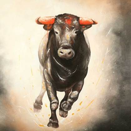 Picture of BULL RUNNING