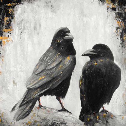 Picture of TWO CROWS BIRDS