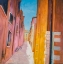 Picture of COLORFUL HOUSES ON THE STREETS OF COLLIOURE