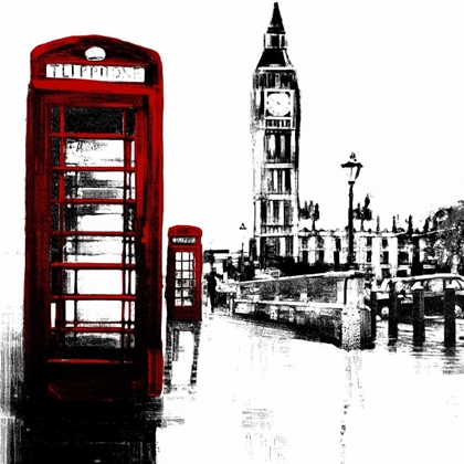 Picture of TELEPHONE BOX AND BIG BEN OF LONDON