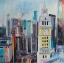 Picture of COLORFUL CITYSCAPE OF MANHATTAN