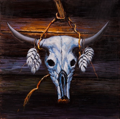 Picture of HANGED BULL SKULL