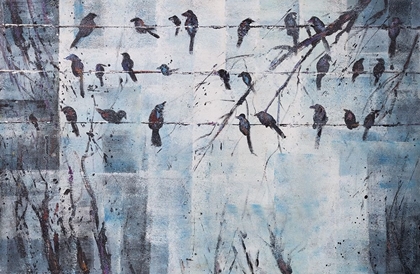 Picture of ABSTRACT BIRDS ON ELECTRIC WIRE
