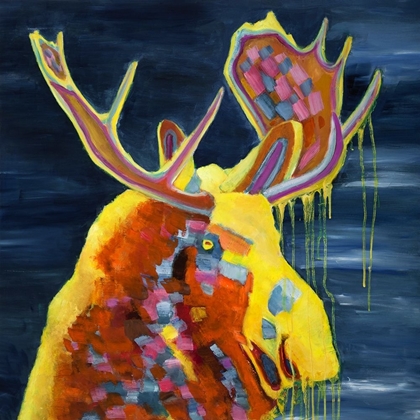 Picture of COLOR SPLASHING MOOSE