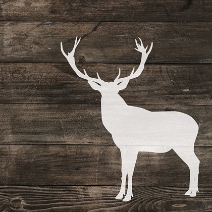 Picture of RIGHT SIDE DEER SILHOUETTE ON WOOD