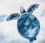 Picture of WATERCOLOR SWIMMING TURTLE