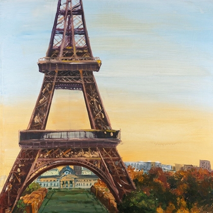 Picture of EIFFEL TOWER BY DAWN OIL PAINTING PAINT