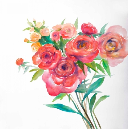 Picture of WATERCOLOR BOUQUET OF FLOWERS