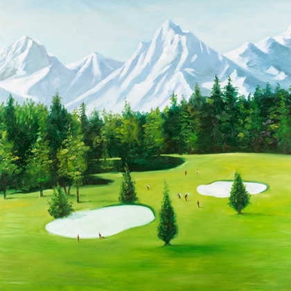 Picture of GOLF COURSE WITH MOUNTAINS VIEW
