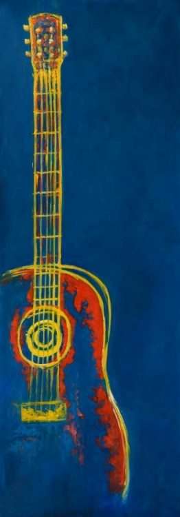 Picture of MODERN BLUE ABSTRACT GUITAR
