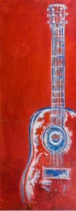 Picture of MODERN RED ABSTRACT GUITAR
